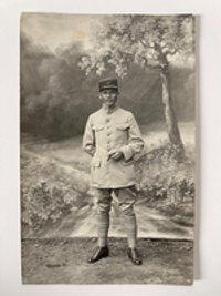 Ludwig Schmidt, Foto eines unbekannten russischen Kriegsgefangenen/Offiziers, Friedberg 1914-1918