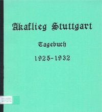 Akaflieg Stuttgart Tagebuch 1925-1932