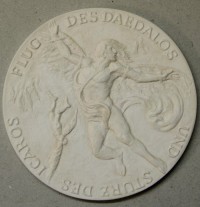 Medaille - Entwurf Motiv Ikarus/Dädalus