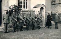Landsturmsoldaten als Wachpersonal Karlsruhe 1914/1915