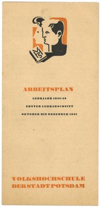 Arbeitsplan der Volkshochschule Potsdam 1948/49