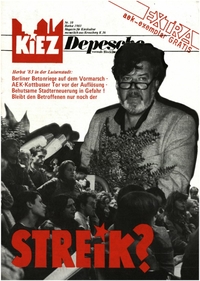 Kiez-Depesche : Magazin für Kiez-Kultur monatlich aus Kreuzberg K 36; Nr. 10; Herbst 1983; Extra[-Ausgabe]; Enthält: AEK Bericht Folge 11; Okt. 1983