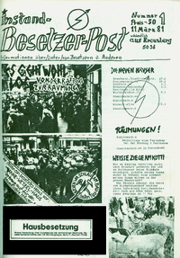 Instand-Besetzer-Post aus Kreuzberg 36, Nr. 1, 11. März 81