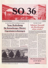 SO 36 : Der Verein SO 36 informiert; Nr. 40, August-September 1992