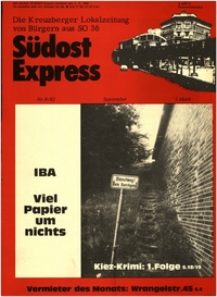 Südost Express : Die Kreuzberger Lokalzeitung von Bürgern aus SO 36; Nr. 9/82 September