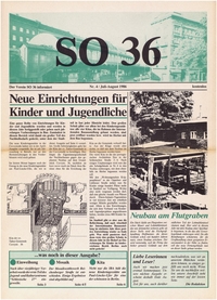 SO 36 : Der Verein SO 36 informiert; Nr. 4, Juli - August 1986