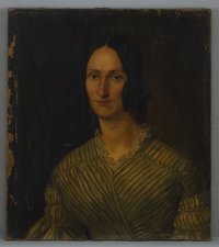 Berliner Maler: Unbekannte Dame, 1850er Jahre