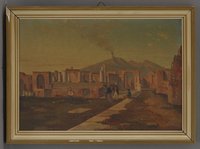 Italienisch, Ruinen von Pompeji, 2. Hälfte 19. Jahrhundert