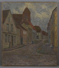 Schmidt, Luise: Straße in norddeutscher Stadt, 1. Hälfte 20. Jahrhundert