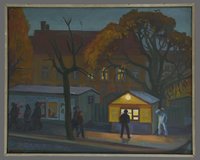Rohn, Peter: Kiosk morgens am Trauerberg, 1959