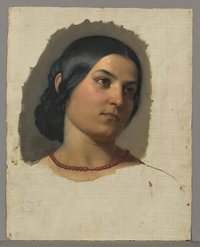 Metz, Gustav: Porträtstudie einer jungen Italienerin, 1847