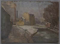 Brandenburger Maler: Stadtkanal, Anfang 20. Jahrhundert
