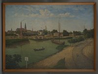 Brandenburger Maler: Holzplatz auf der Dominsel, nach 1900