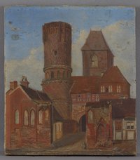 Deutsch: Neustädter Tor von Tangermünde, 19. Jahrhundert