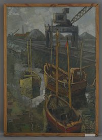 Renard, André: Hafen von Treport, 1960