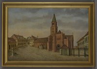 Brandenburgischer Künstler: Domplatz mit Ritterakademie, nach 1836
