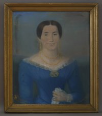 Brandenburger Maler: Porträt der Frau Rost, um 1850