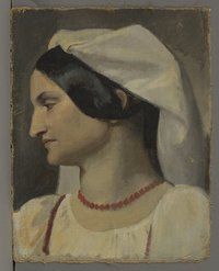 Metz, Gustav: Brustbild einer jungen Italienerin, 1845-1848