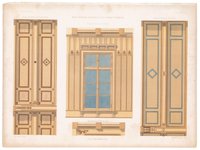 Innere Dekoration der Wartesäle des Küstriner Bahnhofes (Architectonisches Skizzenbuch, 1858, Heft XXXVII, Blatt 4)