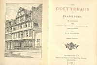 Das Goethehaus in Frankfurt