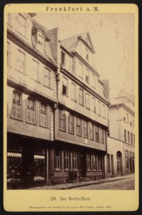 Ansicht des Frankfurter Goethehauses, 1887