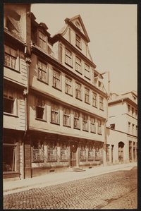 Ansicht des Frankfurter Goethehauses, ca. 1880er Jahre