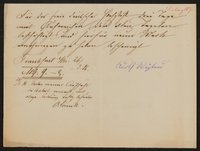 Rechnungen über Tapeten und Tapezierarbeiten im Goethehaus aus den Jahren 1885-1886