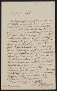 Brief von Johann David Passavant an Friedrich John vom 22. Januar 1844