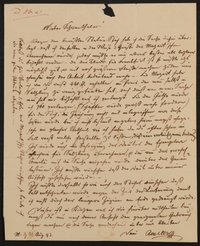 Brief von Samuel Amsler an Ludwig Schwanthaler vom 31.8.1843