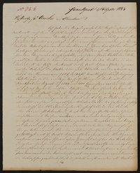 Briefabschrift von Friedrich John an Samuel Amsler vom 14.9.1843