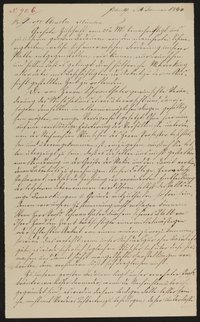 Briefabschrift von Friedrich John an Samuel Amsler vom 16.01.1844