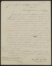 Brief von Franz Xaver Schmitz an Georg von St. George vom 13.09.1844