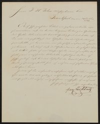 Brief von Franz Xaver Schmitz an Friedrich John vom 24.10.1844
