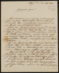 Brief von Ferdinand von Miller an Friedrich John vom 14.09.1844