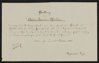 Rechnungen von Johann Baptist Stiglmaier München 1841 und Ankäufe von Silbergeschirr betreffende Rechnungen Frankfurt 1844