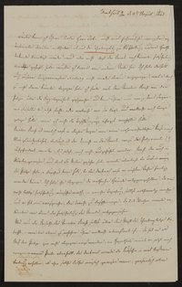Brief von Gustav Adolph Spieß an Friedrich John vom 11.08.1843