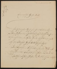Brief von Aloys Clemens an das Comité für Errichtung des Goetheschen Denkmals vom 15.07.1841