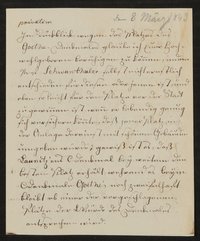 Brief von Johann Baptist Stiglmaier an Friedrich John (?) vom 08.03.1843