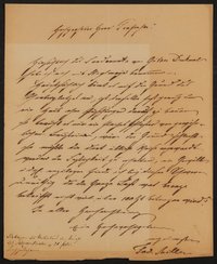 Brief von Ferdinand von Miller an Unbekannt (Ludwig Schwanthaler?) ohne Datum (vermutlich 1843)