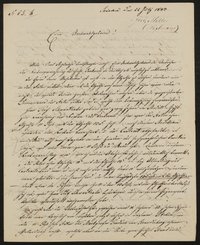 Brief von Ferdinand von Miller an das Comité für Errichtung des Goetheschen Denkmals / (vermutlich) Friedrich John vom 22.07.1843