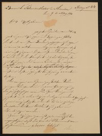 Brief vom Comité für Errichtung des Goetheschen Denkmals / Friedrich John an Ludwig Schwanthaler vom 09.03.1841