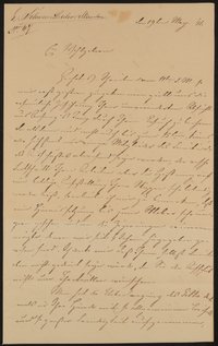 Brief von Friedrich John / Comité für Errichtung des Goetheschen Denkmals an Ludwig Schwanthaler vom 19.05.1841
