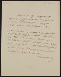Brief von Ludwig Schwanthaler an das Comité für die Errichtung des Goethe'schen Denkmals von Schwanthaler vom 20.06.1841