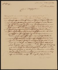 Brief von Ludwig Schwanthaler an das Comité für die Errichtung des Goethe'schen Denkmals von Schwanthaler vom 21.07.1843