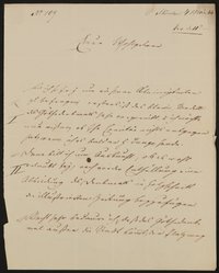 Brief von Ludwig Schwanthaler an das Freie Deutsche Hochstift / Friedrich John (?) vom 04.05.1844
