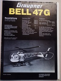 Graupner Bauanleitung Bell 47G
