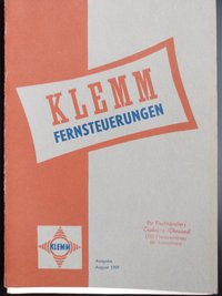 Prospekt Klemm Fernsteuerungen 1959