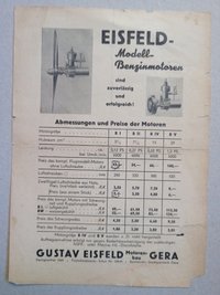 Flyer Eisfeld Benzinmotoren