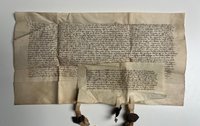 Urkunde, Konrad von Dhaun verkauft ein Stück Land in Frankfurt an der Ryeder Porten, Frankfurt 1405