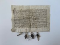 Urkunde, Entscheid zwischen den Rittern Hartmut und Frank von Kronberg, 10. Januar 1404.